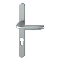 Ensemble De Porte Plaque étroite New York Clé I Aspect Inox F9 HOPPE - 099KH/300LMSGL/1810 - 195mm - Entr.7/70 C.7 - 48/57 - 3672363 - Inox F9